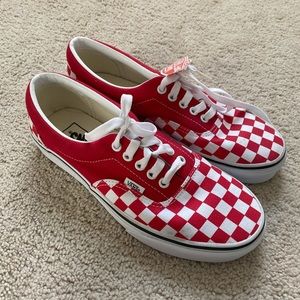 Red checkered Vans